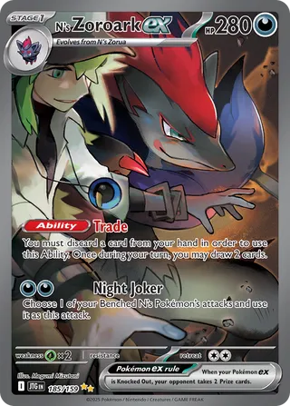 N's Zoroark ex (Journey Together 185/159)